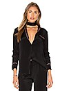 view 2 of 6 x REVOLVE The Silk Blouse in Black
