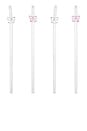view 1 of 6 Set Of Bow Straws in 