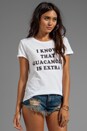 view 2 of 5 Guacamole Is Extra Tee in White Schiffer