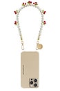 view 1 of 2 CHAINE DE TÉLÉPHONE CHERRY in Pearl White & Cherries