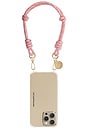 view 1 of 2 CHAINE DE TÉLÉPHONE LIAM in Pink & White