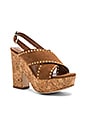 view 2 of 5 SANDALES À PLATEFORME CROISÉE DEVANT in Tan