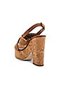 view 3 of 5 SANDALES À PLATEFORME CROISÉE DEVANT in Tan