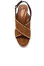 view 4 of 5 SANDALES À PLATEFORME CROISÉE DEVANT in Tan