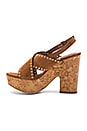 view 5 of 5 SANDALES À PLATEFORME CROISÉE DEVANT in Tan