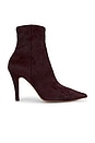 view 1 of 5 Pony Hair Ankle Bootie in Burgundy