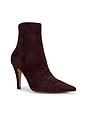 view 2 of 5 Pony Hair Ankle Bootie in Burgundy