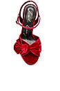 view 4 of 5 Velvet Platform Heel in Red