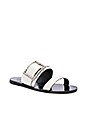 view 2 of 5 Embellished Buckle Slide in White