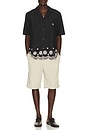 view 3 of 4 Pleated Twill Suit Shorts in Light Sand