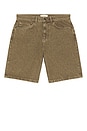 view 4 of 4 Shorts denim in Light Brown Denim Wash