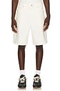 view 1 of 5 Carpenter Denim Shorts in Light Ivory