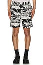 view 4 of 5 Otto Ruins Jacquard Shorts in Black & White