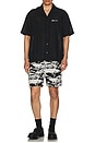 view 5 of 5 Otto Ruins Jacquard Shorts in Black & White