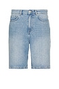 view 1 of 4 Ryder Washed Denim Shorts in Light Blue Wash