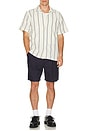 view 4 of 4 Otto Linen Shorts in Dark Navy