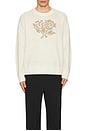 view 3 of 3 Felipe Knit Sweater in Ivory & Light Desert Sand