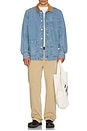 view 4 of 4 Layton Washed Denim Overshirt 2.0 in Light Denim Blue