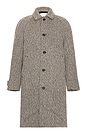 view 1 of 4 Michael Twill Wool Coat in Salt Pepper