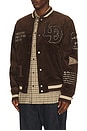 view 2 of 6 Corduroy Varsity Jacket in Slate Brown