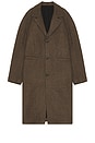 view 3 of 3 Nicko Melange Wool Coat in Mountain Grey Melange
