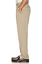 view 4 of 5 Como Reg Solid Suit Pants in Dark Sand