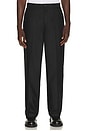 view 1 of 6 Brushed Twill Tailored Pants in Black