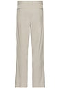 view 2 of 5 Reece Pleated Slub Suit Pants in Light Sand