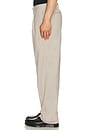 view 4 of 5 Reece Pleated Slub Suit Pants in Light Sand