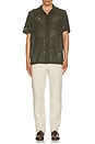 view 4 of 4 Hector Lace Shirt in Olive Night