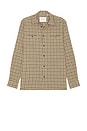 view 4 of 5 John Check Shirt in Dark Sand