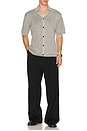 view 3 of 4 Evan Knitted Shirt in Grey Melange