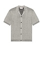 view 4 of 4 Evan Knitted Shirt in Grey Melange