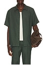 view 1 of 5 Check Seersucker Shirt in Pine Green