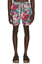 view 1 of 5 Bouquet All Over Print Swim Shorts in Multicolor