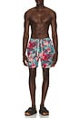 view 3 of 5 Bouquet All Over Print Swim Shorts in Multicolor