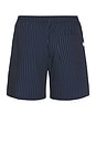 view 2 of 6 Stan Stripe Seersucker Swim Shorts in Dark Navy