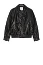 view 4 of 4 CHAQUETA FAUX in Black