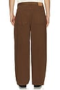 view 3 of 5 One Tuck Wide Denim Pant in Brown