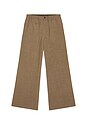 view 5 of 5 Elasticized Wide Pants in Brown