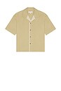 view 4 of 5 Open Collar Short Sleeve Shirt in Mustard
