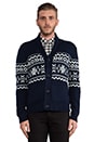 view 1 of 6 Ugly Christmas Cardigan Sweater in Navy