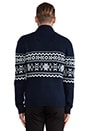 view 4 of 6 Ugly Christmas Cardigan Sweater in Navy