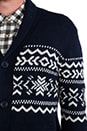 view 6 of 6 Ugly Christmas Cardigan Sweater in Navy