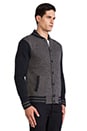 view 3 of 4 Alumni Cardigan in Heather Charcoal