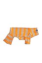 view 1 of 2 Peanut Butter Pet Onesie Under 25lbs in Orange & Camel