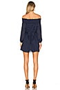 view 3 of 3 Desi Off the Shoulder Dress in Navy