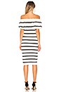 view 3 of 3 Off the Shoulder Dress in White & Black