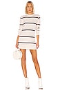 view 1 of 3 Eska Sweater Dress in Ivory & Wine