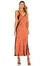 view 1 of 4 Loulou Satin Dress in Brown